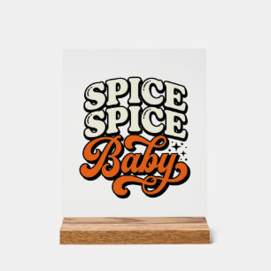 Kruid Kruid Baby Vintage Retro Typografie Shirt De Acryl Bord