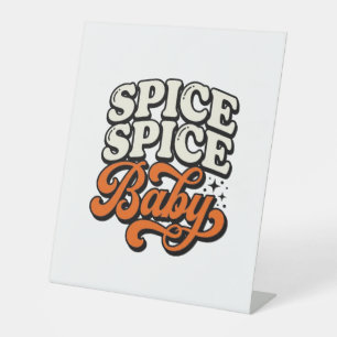Kruid Kruid Baby Vintage Retro Typografie Shirt De Reclamebord Met Voetstuk