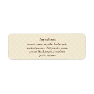 Kruid & Spice U Kies Kleur Ingrediënten voor Datum Etiket