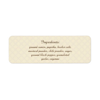 Kruid & Spice U Kies Kleur Ingrediënten voor Datum Etiket