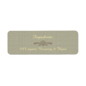 Kruid & Spice/ U Pick Kleur Ingrediënt Label (Voorkant)