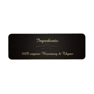 Kruid & Spice/ U Pick Kleur Zwart Board Ingrediënt Etiket