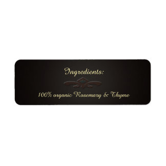 Kruid & Spice/ U Pick Kleur Zwart Board Ingrediënt Etiket