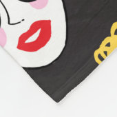 Kruid van grappige volken, schattige achtergrond fleece deken (Hoek)