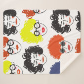 Kruid van vreemde volken, naadloze achtergrond sherpa deken (Voorkant (horizontaal))