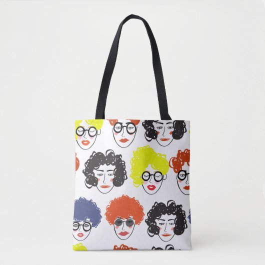 Kruid van vreemde volken, naadloze achtergrond tote bag (Voorkant)