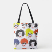 Kruid van vreemde volken, naadloze achtergrond tote bag (Achterkant)