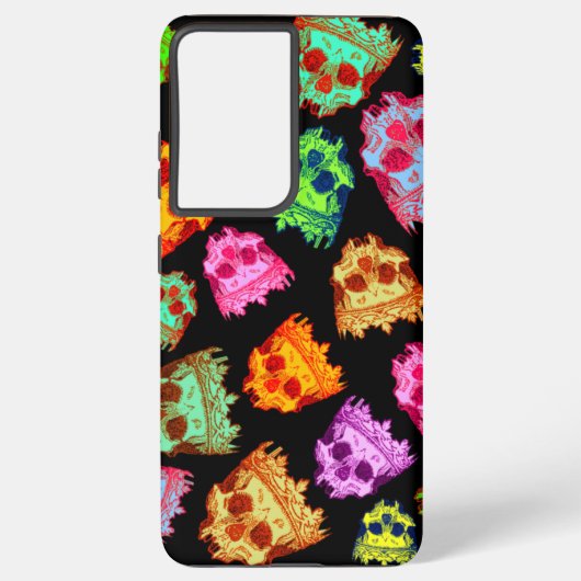  kruidachtige schedels samsung galaxy hoesje (Achterkant)