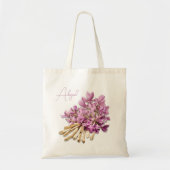 Kruiden Astragalus Lavendelbloemen gepersonaliseer Tote Bag (Voorkant)