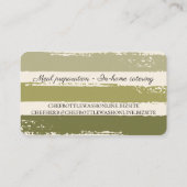 Kruiden basilicum culinaire persoonlijke chef cate visitekaartje (Achterkant)