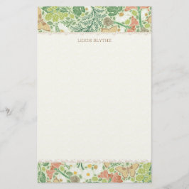 Kruiden, bessen, vlinder, gepersonaliseerde schrij briefpapier