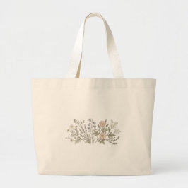 Kruiden Bloem Tote Grote Tote Bag