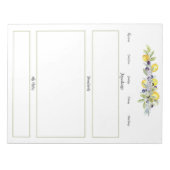 Kruiden Citroenen Botanisch Ongevoerd Recept Pagin Notitieblok (Voorkant)