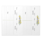 Kruiden Citroenen Botanische Gelijnde Recept Pagin Notitieblok (Voorkant)