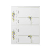 Kruiden Citroenen Mini Multomap Geen Lijnen Recept Notitieblok (Linkerzijde)