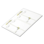 Kruiden Citroenen Mini Multomap Geen Lijnen Recept Notitieblok (Schuin)