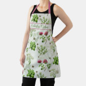 Kruiden en bijen lange slab gepersonaliseerd schort (Insitu)