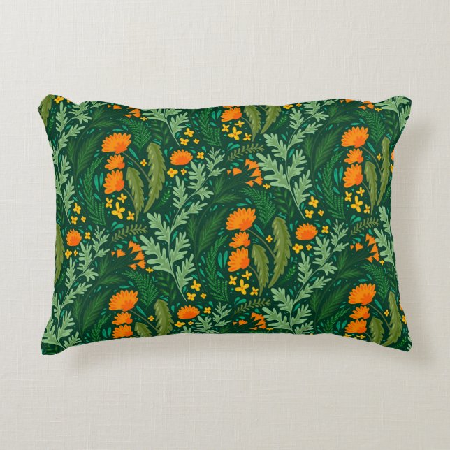 Kruiden en bloemen van de velden accent kussen (Voorkant)