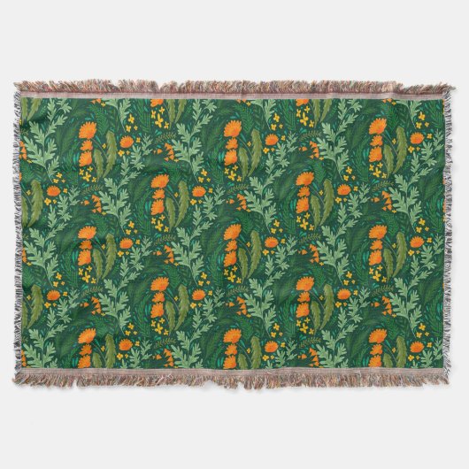 Kruiden en bloemen van de velden deken (Voorkant)