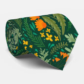 Kruiden en bloemen van de velden stropdas (Opgerold)