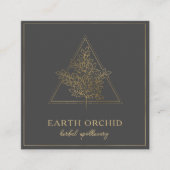 Kruiden en flora Apothecary Gold Vierkante Visitekaartje (Voorkant)