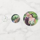 Kruiden- en groenbruiloftsreceptieconfetti confetti (Achterkanten)