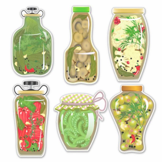 Kruiden- en groenteconserven sticker (Voorkant)