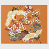 KRUIDEN EN KLEUR SAKURA. Kleurrijke florale naadlo Cadeaupapier (Vlak)