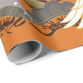 KRUIDEN EN KLEUR SAKURA. Kleurrijke florale naadlo Cadeaupapier (Rol Hoek)