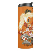 KRUIDEN EN KLEUR SAKURA. Kleurrijke florale naadlo Thermosbeker (Gedraaid links)