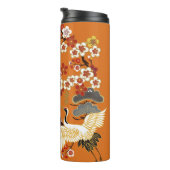 KRUIDEN EN KLEUR SAKURA. Kleurrijke florale naadlo Thermosbeker (Geroteerd rechts)