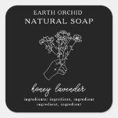 Kruiden en kruiden vierkante sticker (Voorkant)