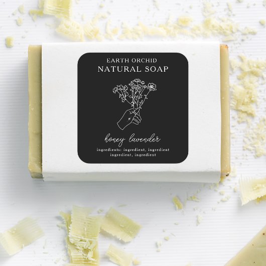 Kruiden en kruiden vierkante sticker