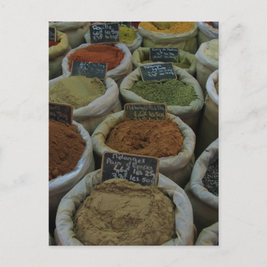 Kruiden en specerijen briefkaart (Voorkant)