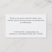 Kruiden en specerijen II Visitekaartje (Achterkant)