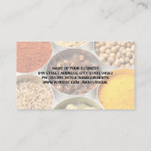 Kruiden en specerijen in blikjes visitekaartje (Achterkant)