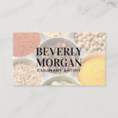 Kruiden en specerijen in blikjes visitekaartje (Voorkant)