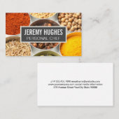 Kruiden en specerijen in containers visitekaartje (Voorkant / Achterkant)