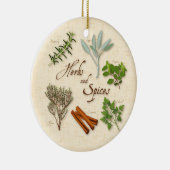 Kruiden en specerijen keramisch ornament (Rechts)
