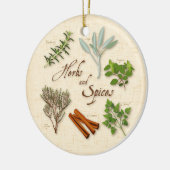 Kruiden en specerijen keramisch ornament (Links)