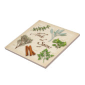 Kruiden en specerijen keramische tegel tegeltje (Zijkant)