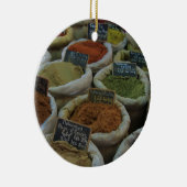 Kruiden en specerijen kerstversiering keramisch ornament (Rechts)