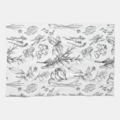 Kruiden en specerijen keukenhanddoek (Horizontaal)