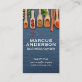 Kruiden en specerijen | Kookingrediënten Visitekaartje (Voorkant)