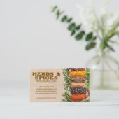 Kruiden en specerijen | Kookingrediënten Visitekaartje (Staand voorkant)