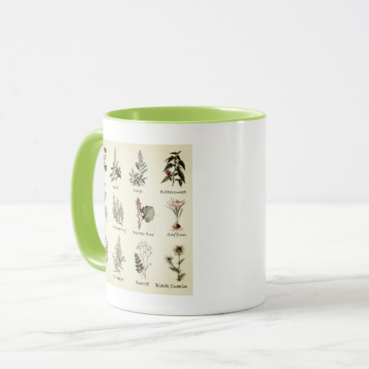 Kruiden en specerijen mok (Voorkant links)