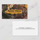 Kruiden en specerijen op biefstuk visitekaartje (Voorkant / Achterkant)