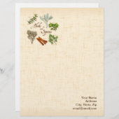 Kruiden en specerijen — Papier Gepersonaliseerd Briefhoofd (Voorkant / Achterkant)