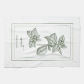 Kruiden en specerijen Plant Mint Groene Keukenhand Theedoek (Horizontaal)