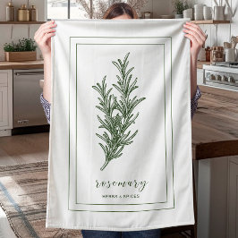 Kruiden en specerijen Plant Rosemary Green Theedoek